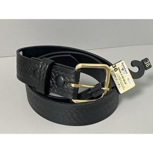 Boston Leather Company Black Basketweave 6606 Men's Size 36 Leather Belt